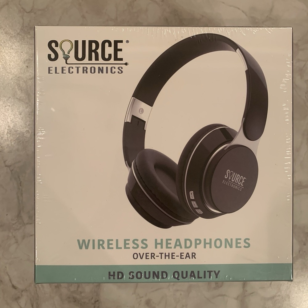NEW Wireless Over The Ear Headphones Black Headset
